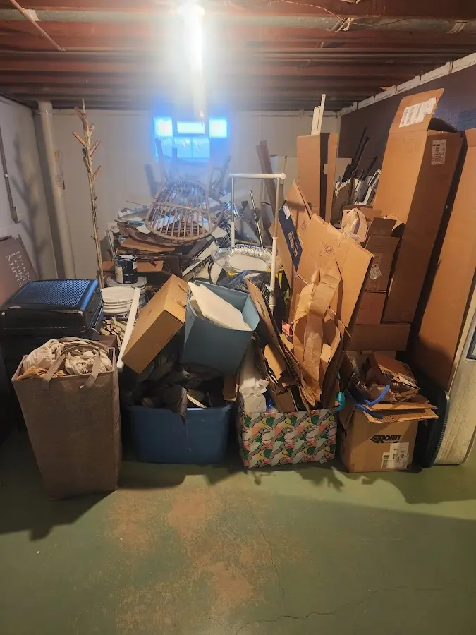 Roll-off dumpster container at job site for Construction Dumpster Rental in South Barrington